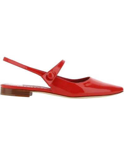 Manolo Blahnik Ballerinas - Red