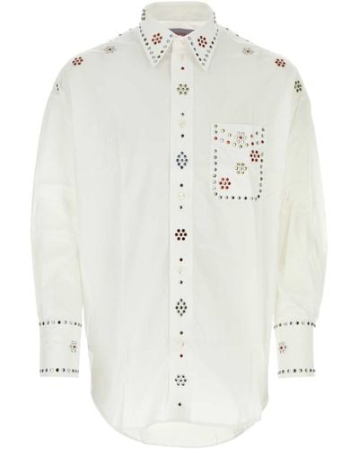 Bluemarble Poplin Shirt - White