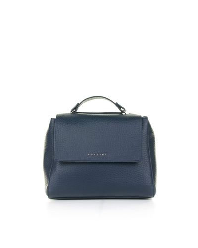 Orciani Sveva Soft Small Bag With Shoulder Strap - Blue