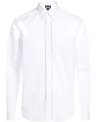 Just Cavalli Embellished Buttoned-up Shirt - White