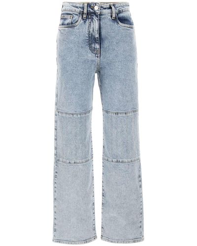 REMAIN Birger Christensen High Wasted Denim Pants Cotton Jeans - Blue