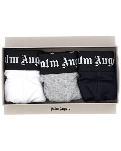 Palm Angels "trunk" Cotton Boxer Shorts - Black