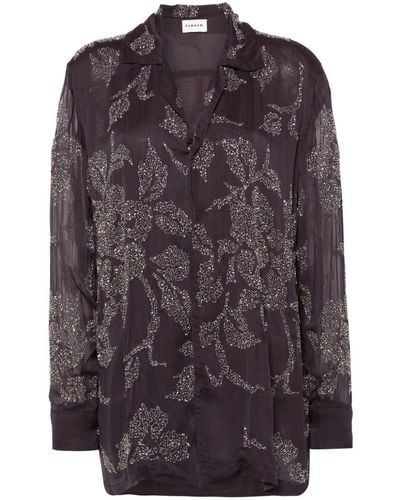 P.A.R.O.S.H. Oversized Shirt With Paillettes - Multicolor