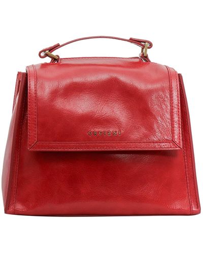 Orciani Leather Handbag - Red