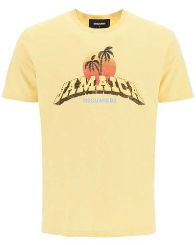 DSquared² Jamaica T-shirt - Yellow
