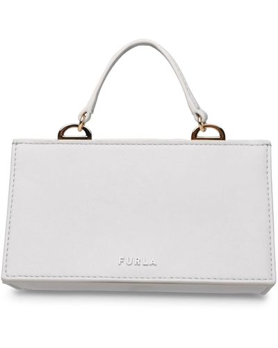 Furla Futura Line Leather Bag - White
