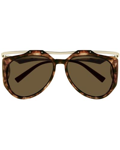 Saint Laurent Sl M137 Amelia 002 Havana Sunglasses - Brown