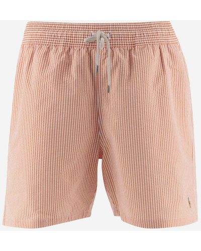 Ralph Lauren Striped Pattern Swimsuit - Pink