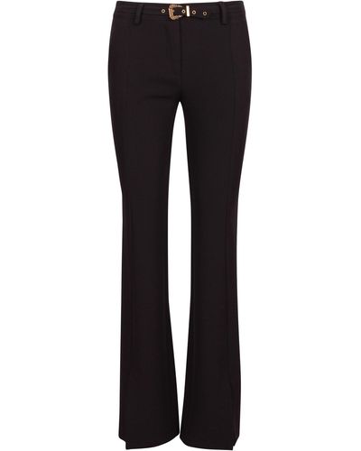 Versace Tight Pants With Matching Belt - Black