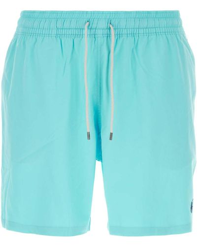 Polo Ralph Lauren Tiffany Stretch Polyester Swimming Shorts - Blue