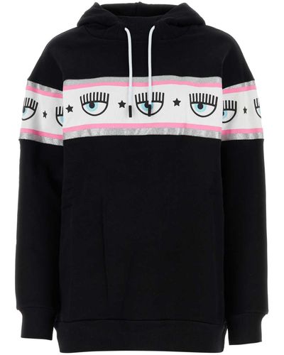 Chiara Ferragni Cotton Oversize Sweatshirt - Black