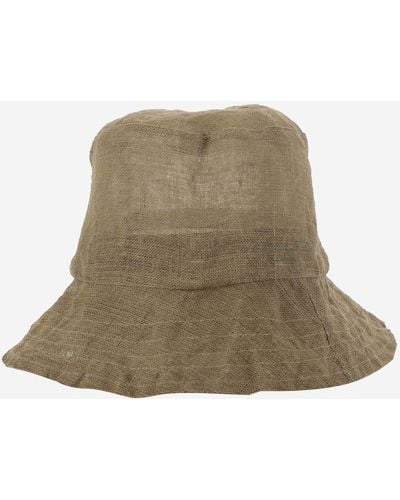 Reinhard Plank Linen Bucket Hat - Green