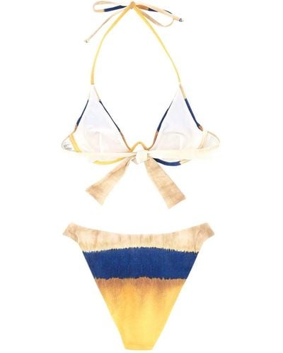 Alberta Ferretti Bikini Set With Tie Dye Print - Multicolour