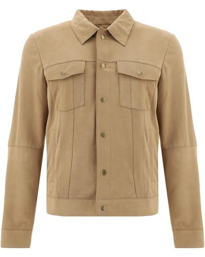 D'Amico Leather Jacket - Natural