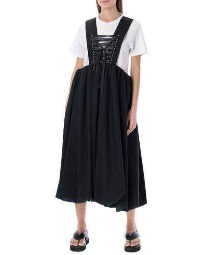 Noir Kei Ninomiya Corset Dress - Black