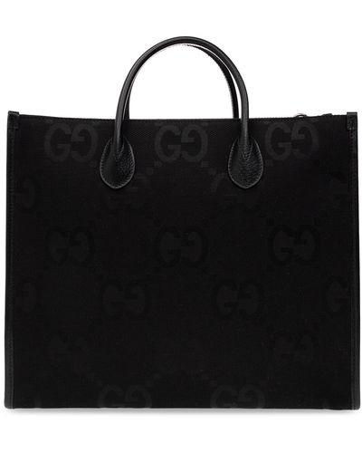 Gucci Jumbo GG Tote Bag - Black