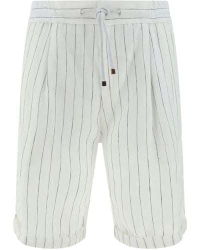 Brunello Cucinelli Bermuda Shorts - White