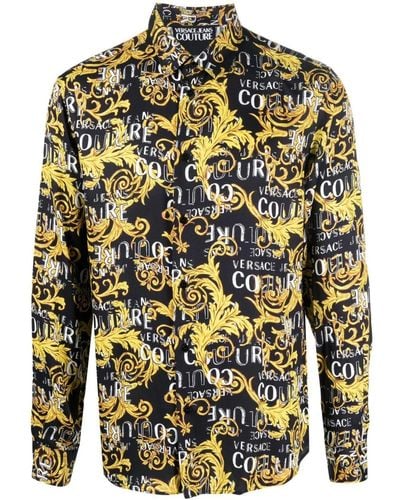 Yellow Versace Jeans Couture Shirts for Men | Lyst