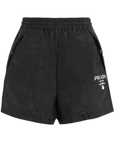Prada Nylon Shorts - Black