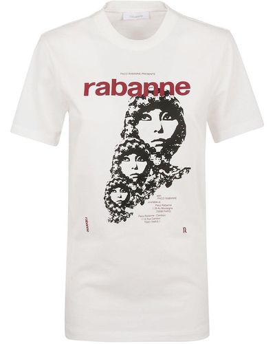 Rabanne Visconti-Inspired Crewneck T-Shirt - White