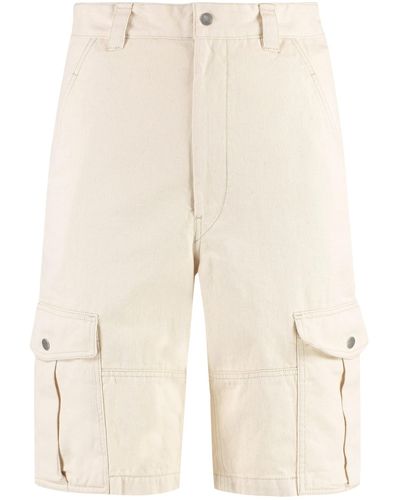 Isabel Marant Enory Cotton Cargo-shorts - Natural