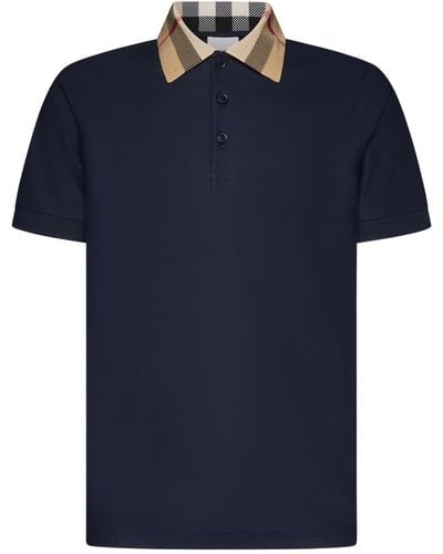 Burberry T-shirts And Polos - Blue