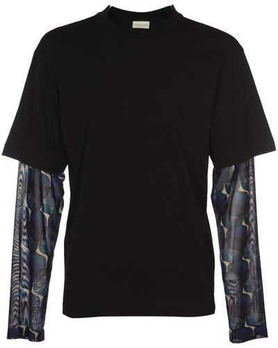 Dries Van Noten Layered T-shirt - Black