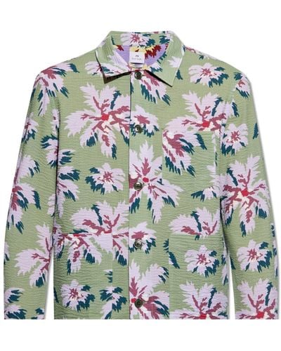 Paul Smith Ps Floral Shirt - Green