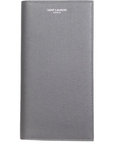 Saint Laurent Classic Paris Continental Wallet - Grey