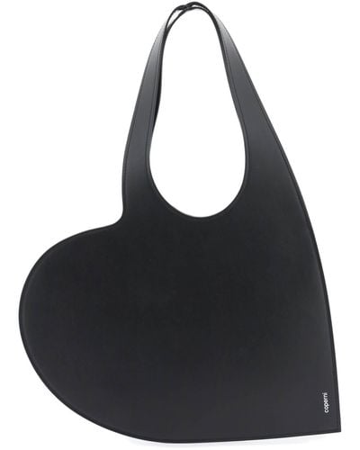 Coperni Heart Shoulder Bag - Black