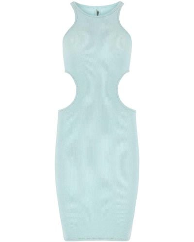 Reina Olga Pastel Light- Stretch Nylon Ele Mini Dress - Blue