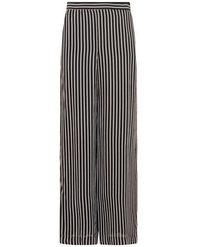 Michael Kors Michael Striped Trousers - Grey