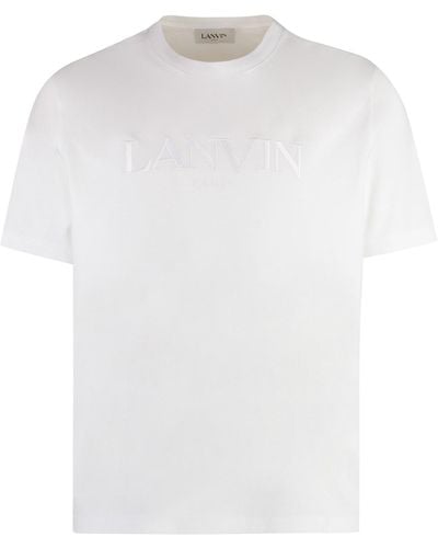 Lanvin Logo Cotton T-Shirt - White