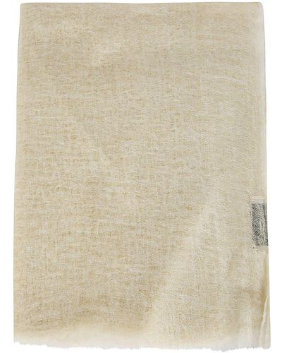 Oats & Rice Wispy Cashmere Scarf - Natural