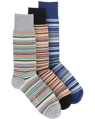 Paul Smith Signature Stripe Socks - Blue