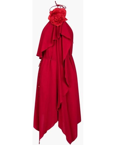 Blumarine Asymmetric Mini Dress - Red