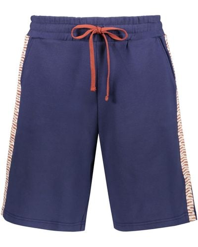 M Missoni Cotton Bermuda Shorts - Blue