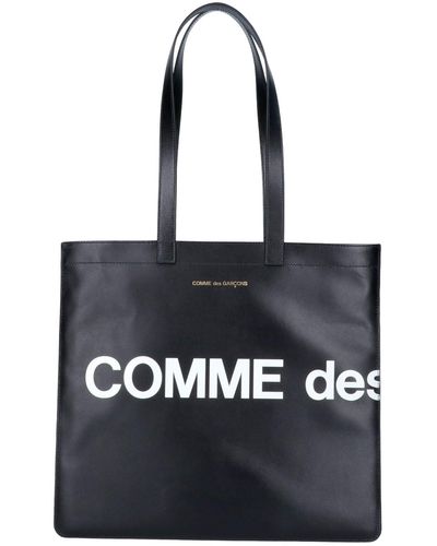 Comme des Garçons 'huge Logo' Tote Bag - Black