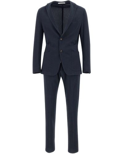 Eleventy Cotton Two-Piece Suit - Blue