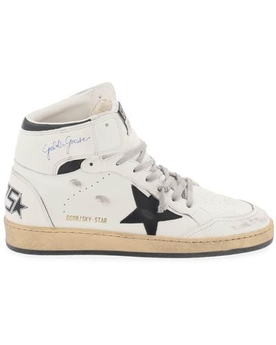 Golden Goose Sky-Star Hi-Top Trainers - White