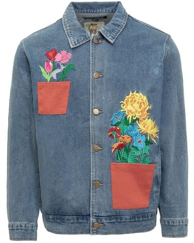 Kidsuper Flower Jacket - Blue