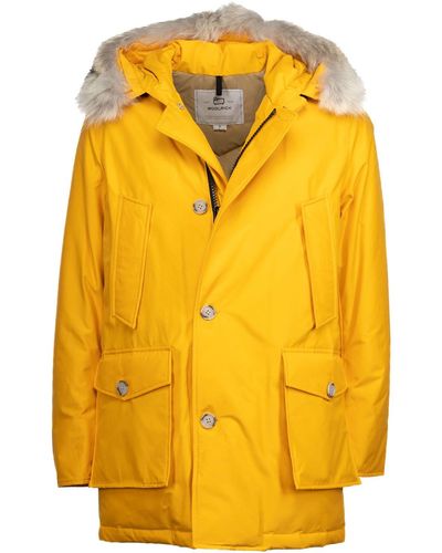 Woolrich Arctic Detachable Fur Parka - Yellow