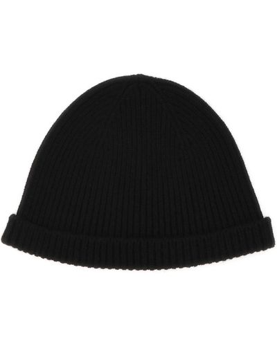 Jil Sander Cashmere Beanie Hat - Black