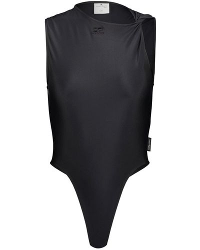 Courreges Twist Tech Jersey Body Clothing - Black