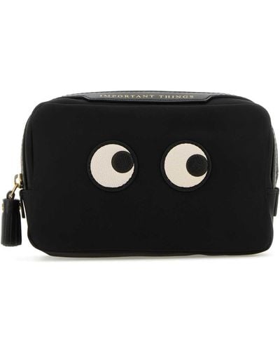 Anya Hindmarch Nylon Important Thing Pouch - Black