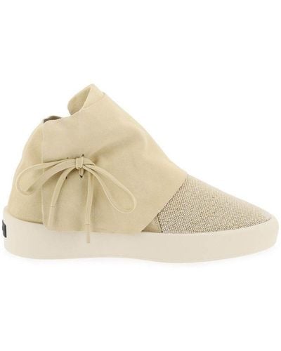 Fear Of God Moc Bead-Detailed Round-Toe Trainers - Natural