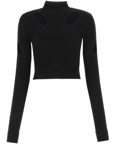 Dion Lee Viscose Blend Top - Black