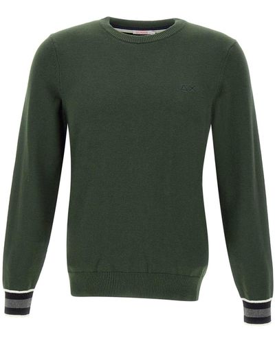 Sun 68 Wool And Cotton Sweater - Green