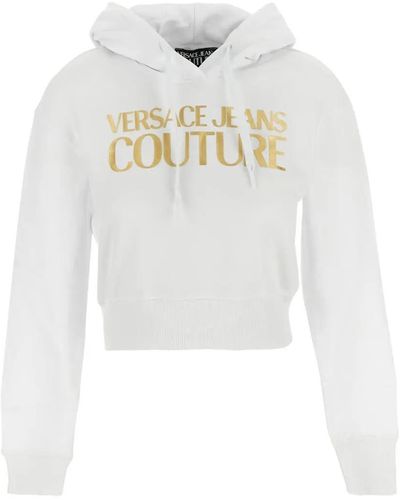 Versace Logo Hoodie - White