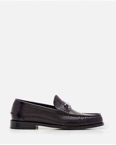 Versace Calf Leather Loafer - White